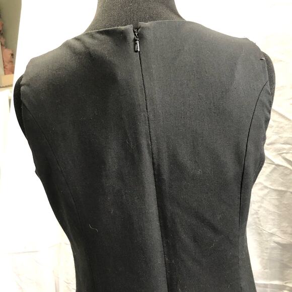 Gap Factory Store Wool blend black sheath sleeveless classic dress size 6 - Picture 3 of 7